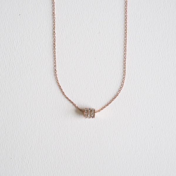 necklace wtih pave stones