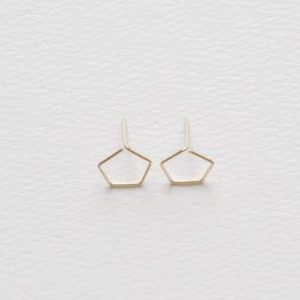 pentagon shape earrings