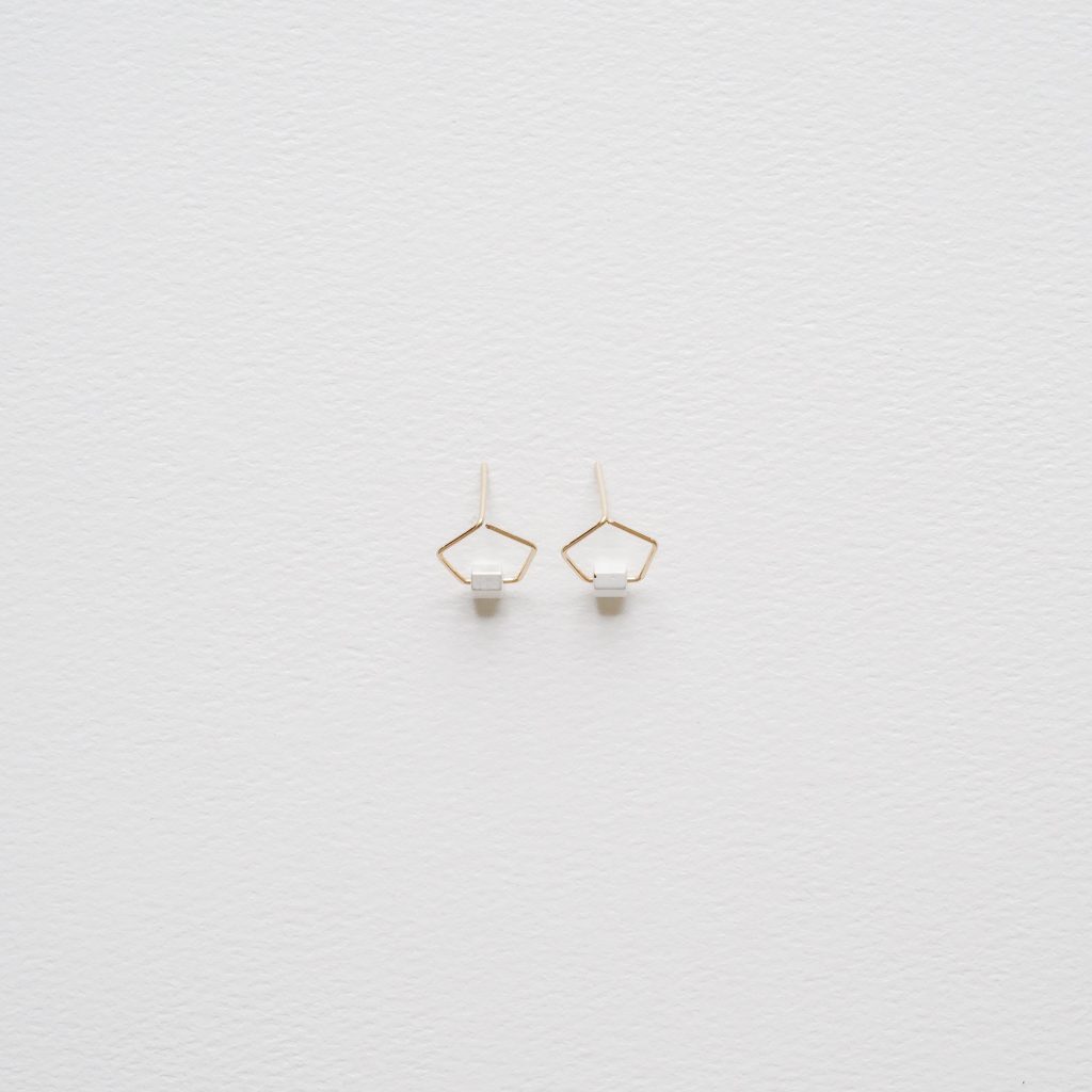 pentagon earrings