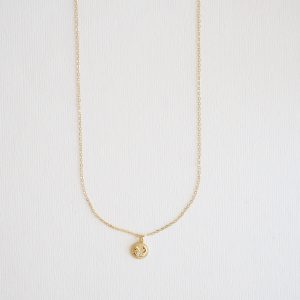 WHITE FINCHES rose pendant necklace
