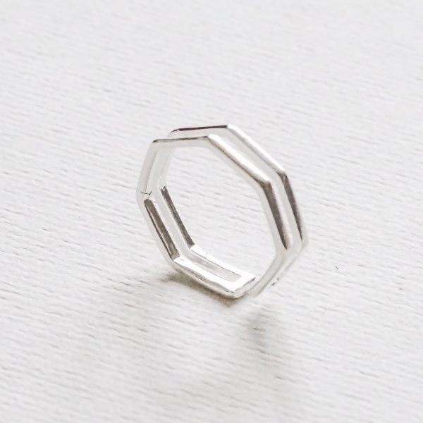 White Finches Statement Ring
